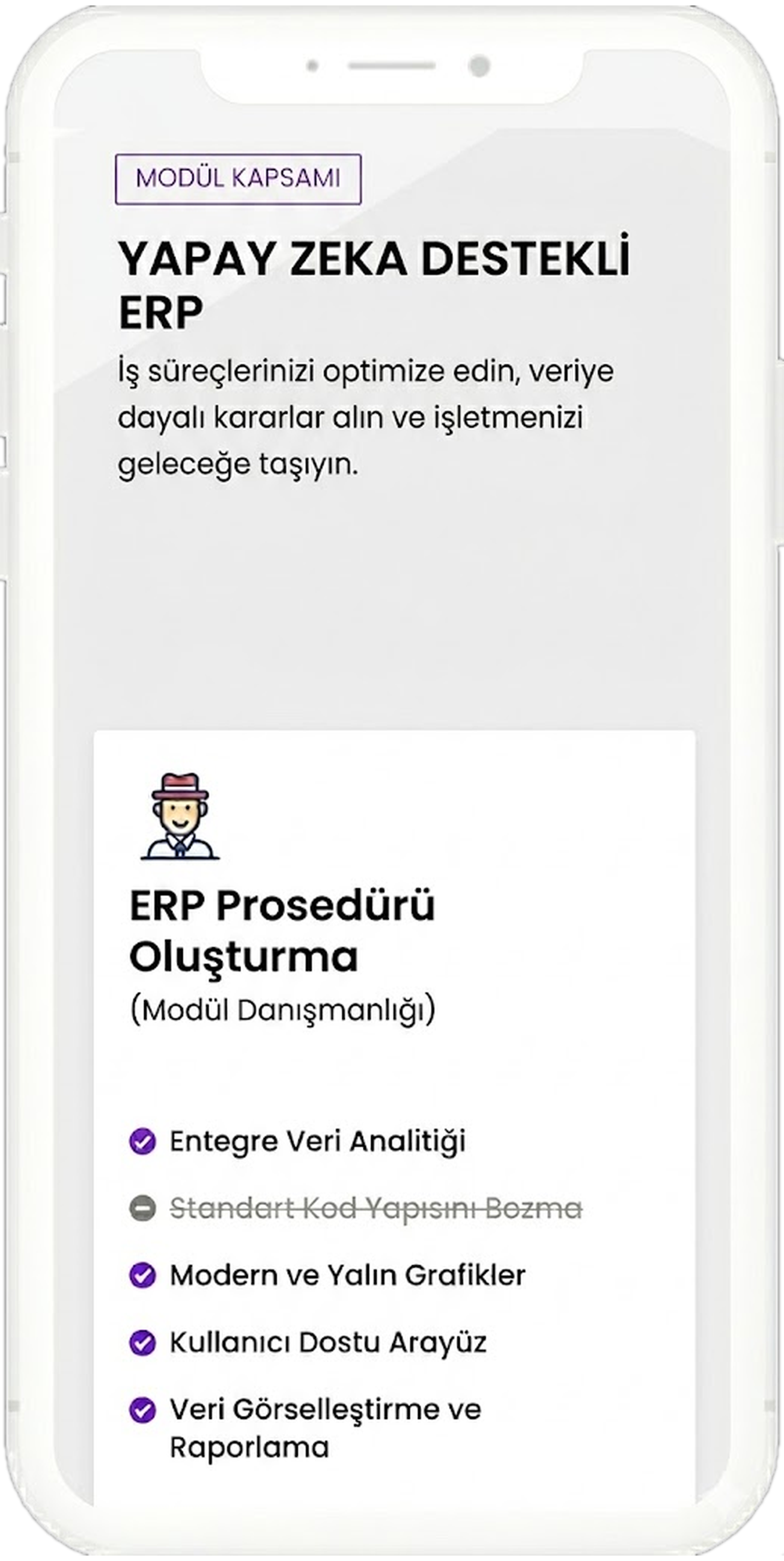 Canias ERP danışmanlığı, entegrasyon ve raporlama çözümlerini temsil eden Triox görseli